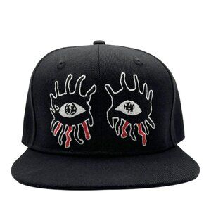 The Eyes Of Alice Cooper Black Embroidered Hat Cap Snapback Hat Heavy Metal